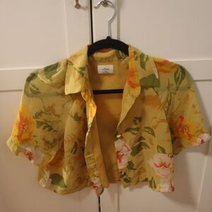 Wilfred Mustard Floral Blouse
